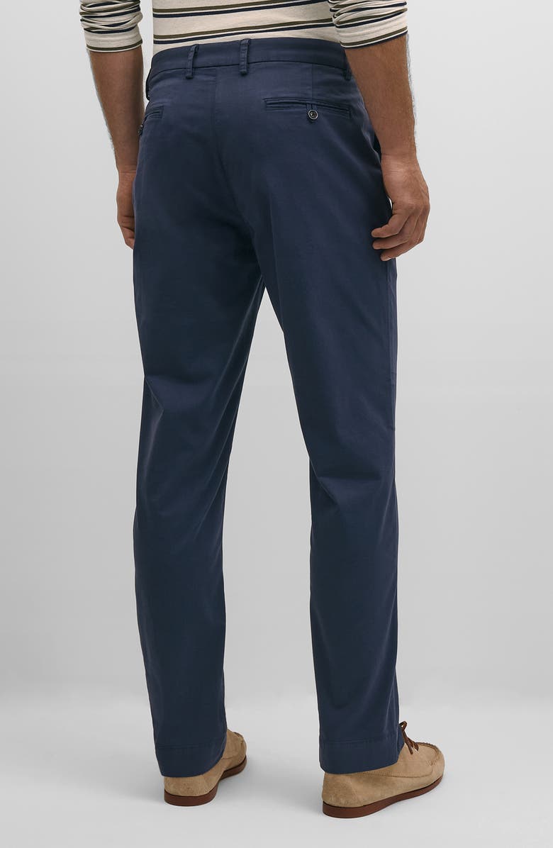 Brooks Brothers The Friday Regular Flat Front Straight Leg Cotton Chinos, Alternate, color, Mood Indigo