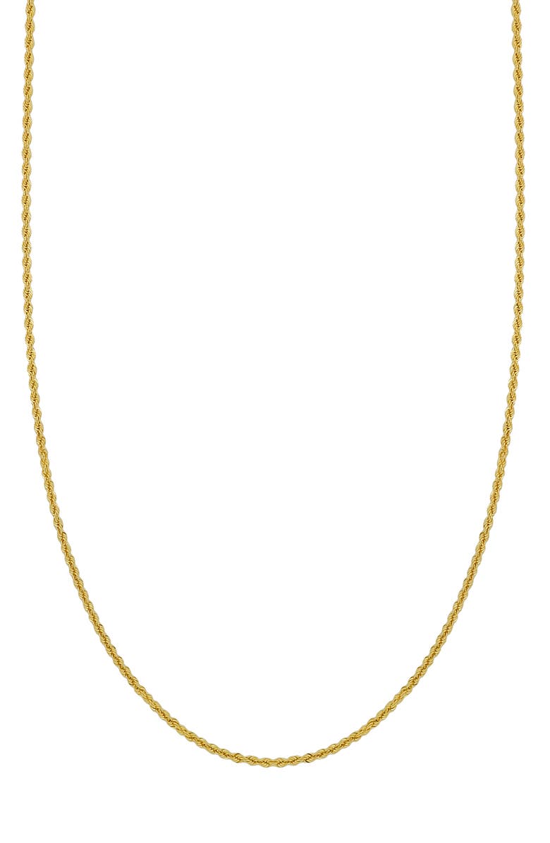 Bony Levy Rope Chain Necklace, Main, color, 14K Yellow Gold