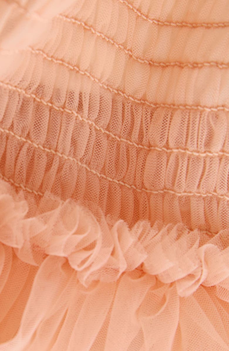 NEXT Kids' Mixed Media T-Shirt Dress, Alternate, color, Orange