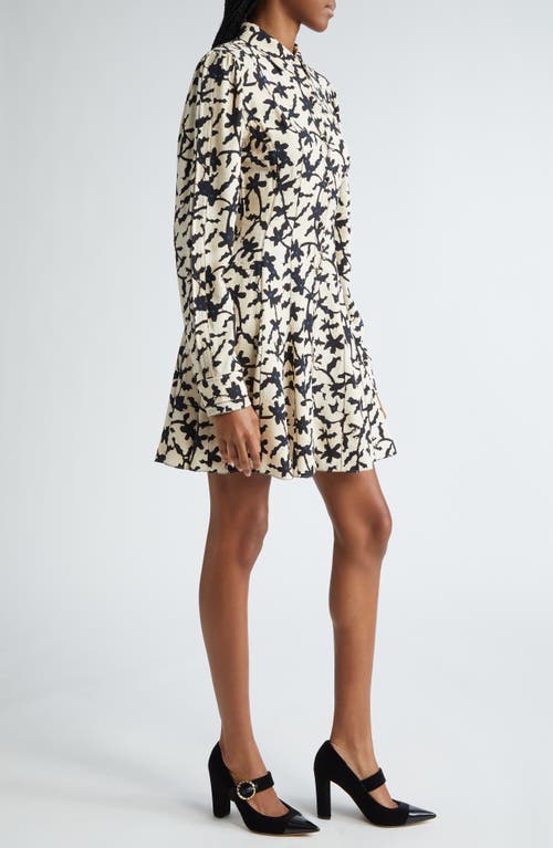Ulla Johnson Roanne Tie-detailed Mini Shirt Dress In Moonstone