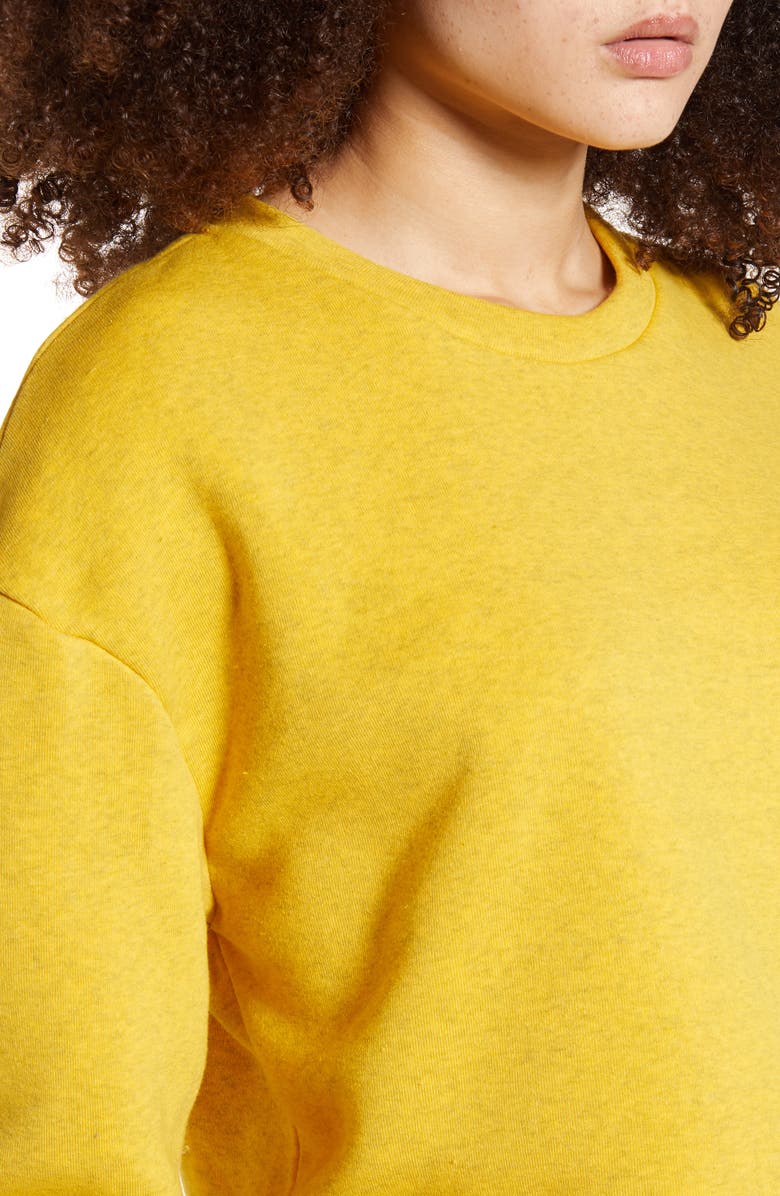 Topshop Soft Crop Sweatshirt, Alternate, color, 