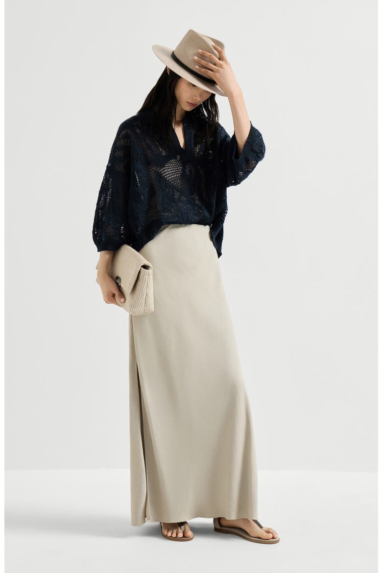 Bias-cut skirt, Alternate, color, Buff