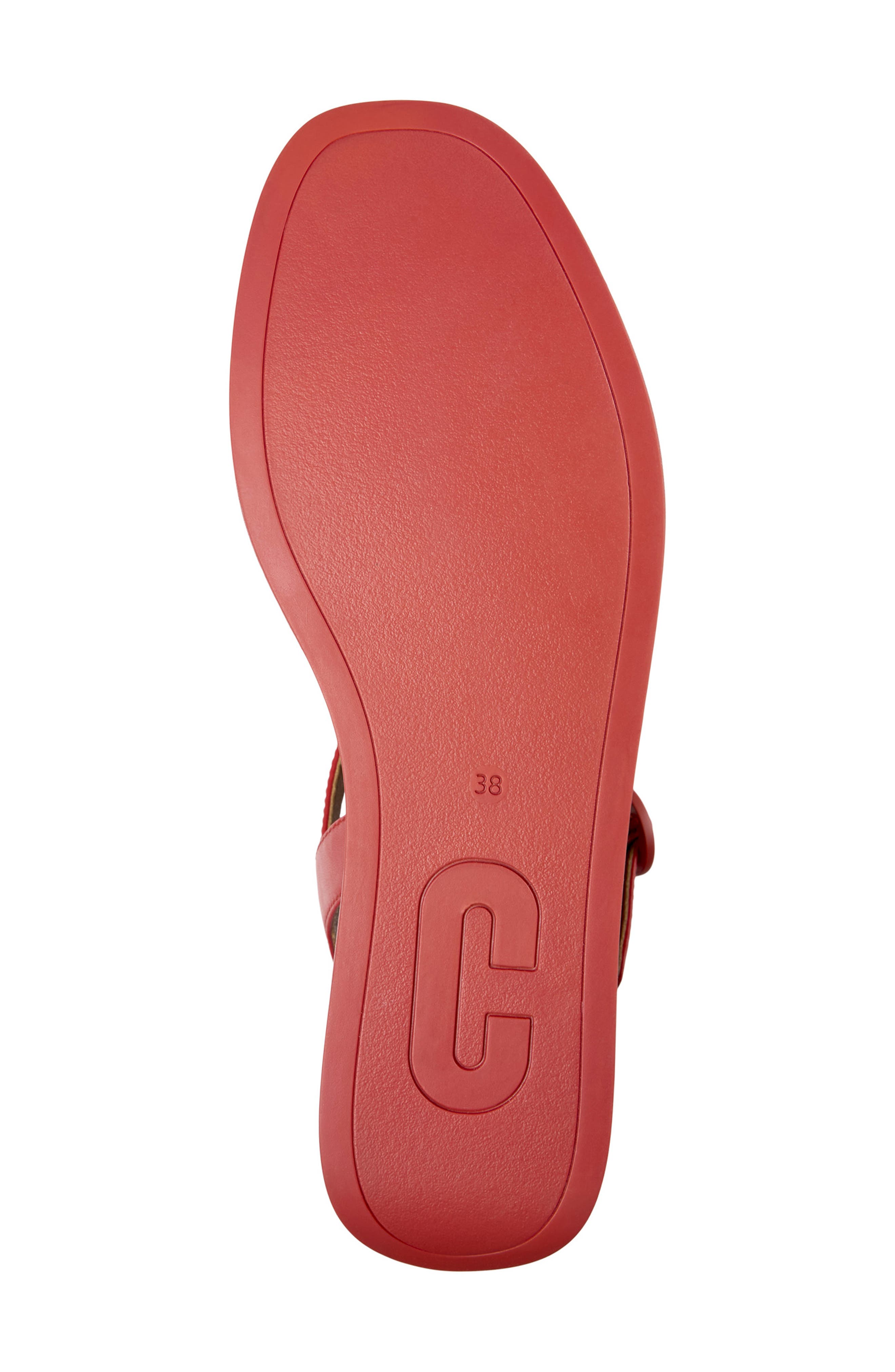 Camper Misia Platform Sandal, Alternate, color, Bright Red