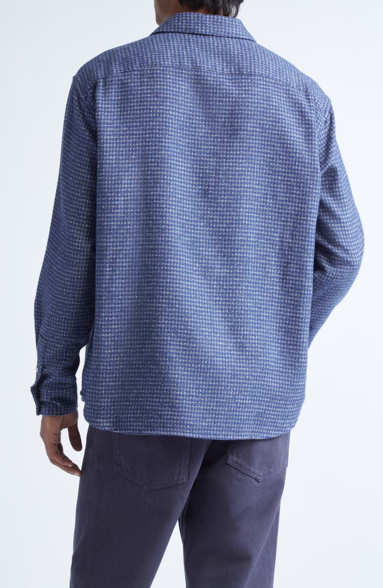 PALMES Cotton Mouliné Button-Up Shirt, Alternate, color, Blue