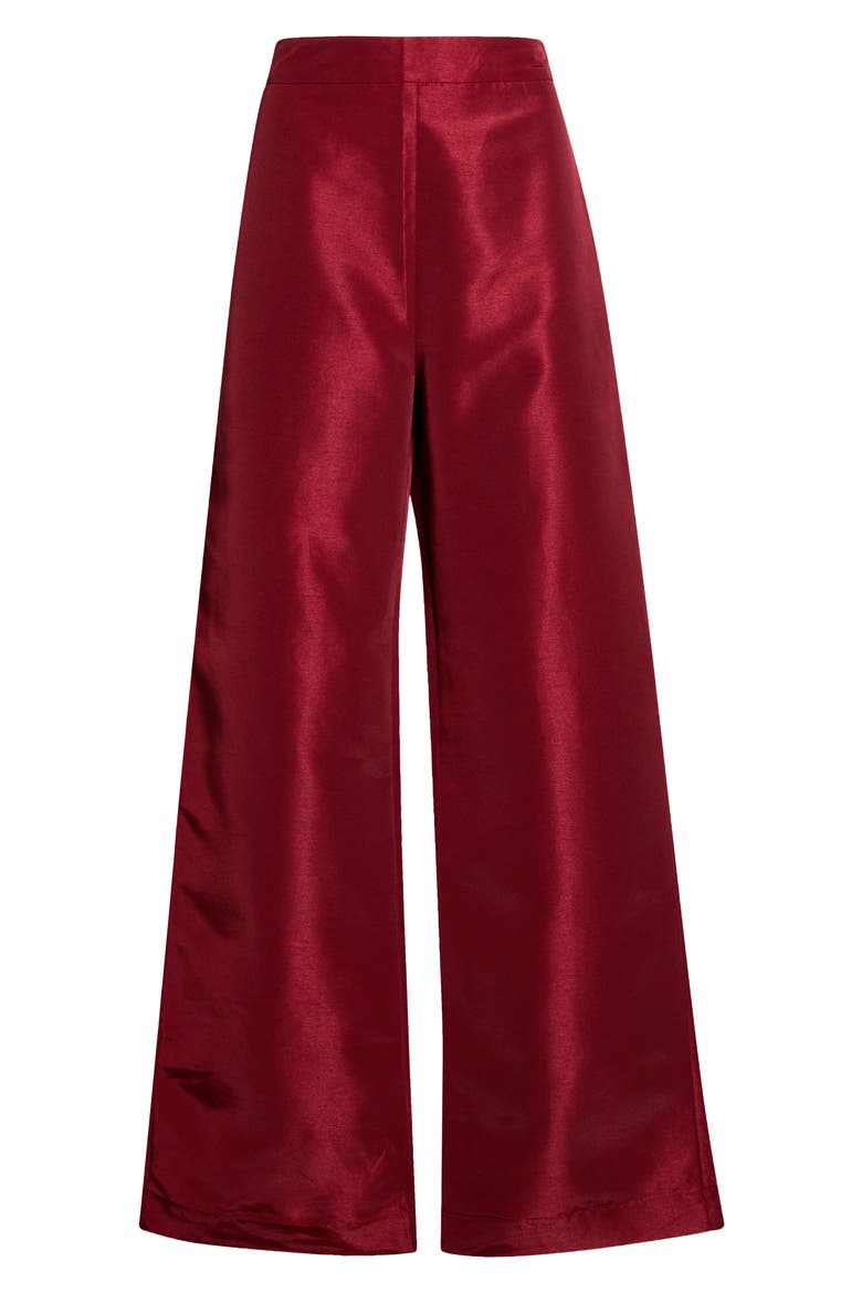 Hestia Wide Leg Pants, Alternate, color, BURGUNDY