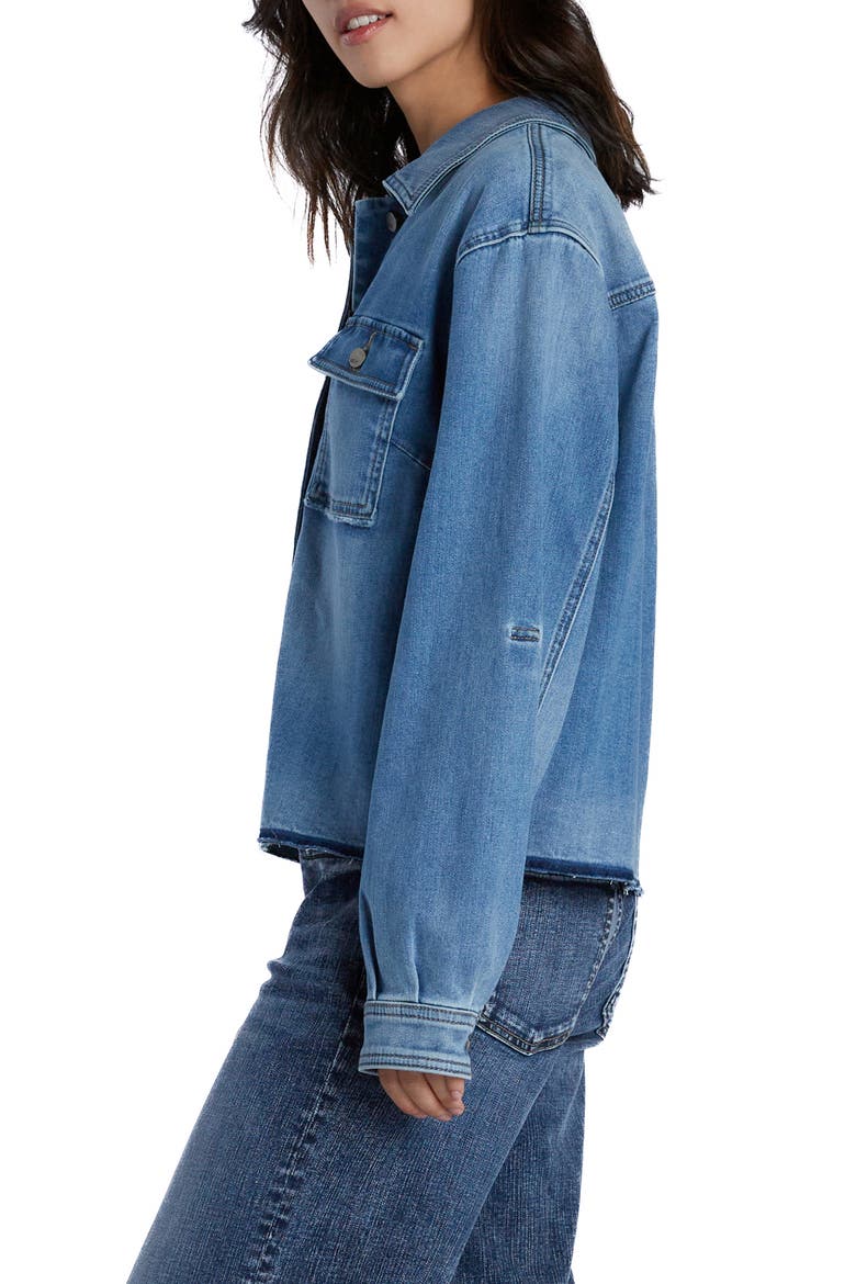 Maddie Denim Jacket, Alternate, color, HONOR BLUE