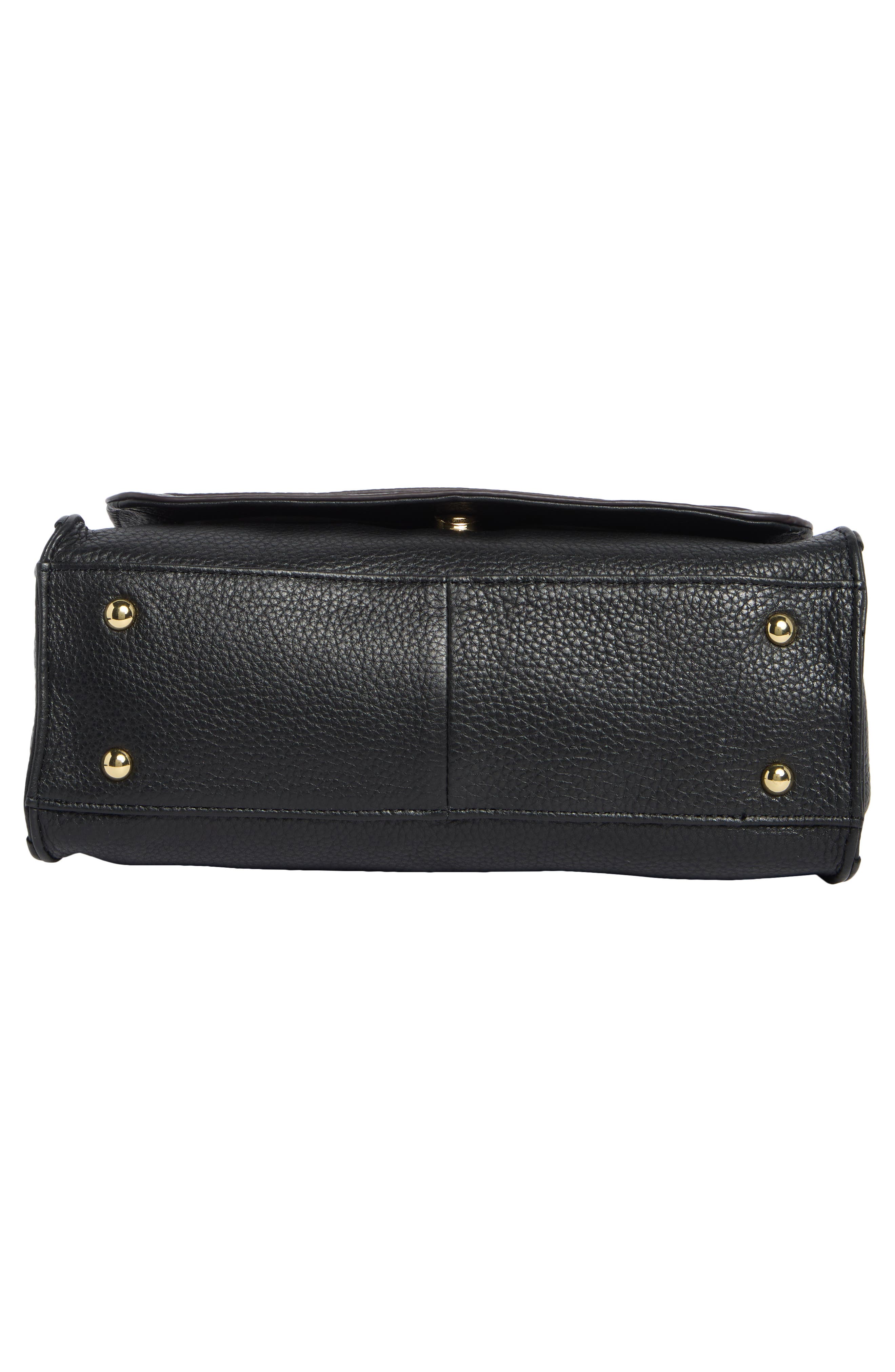 AIMEE Aurora Leather Crossbody Bag, Alternate, color, Black/ Black