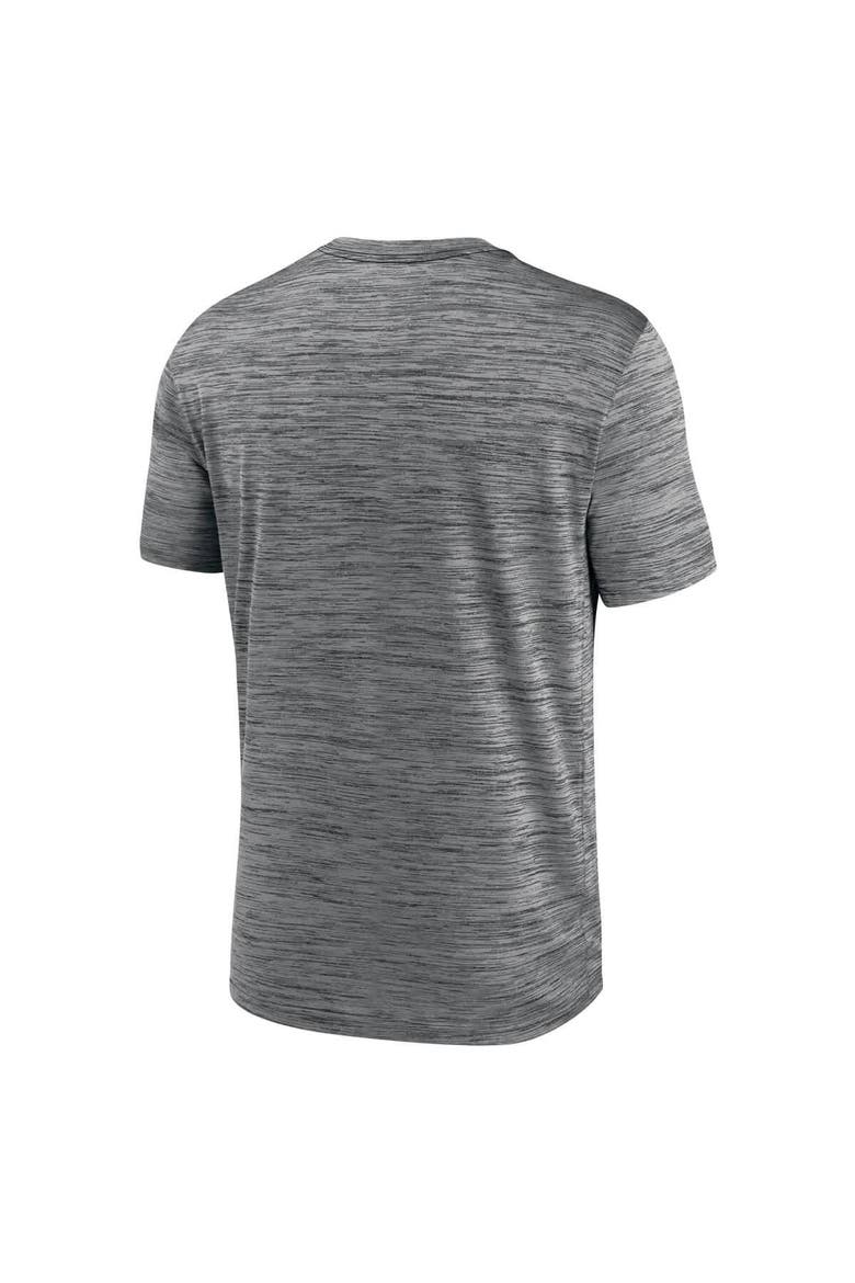 Men's Nike Anthracite Texas Longhorns Campus Center Stack Velocity Performance T-Shirt, Alternate, color, Anthracite