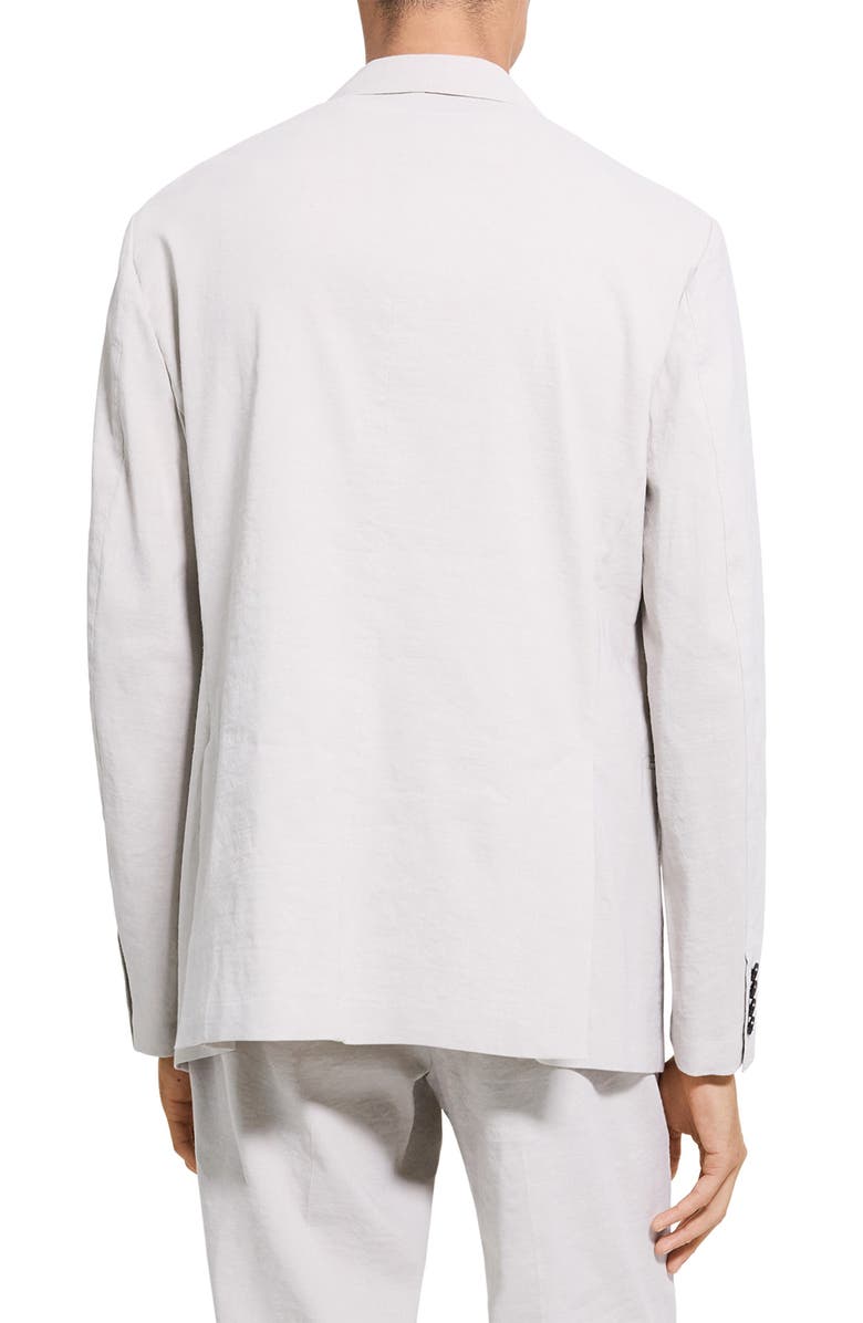 Theory Standard Linen Blend Suit Jacket, Alternate, color, Silver Cloud