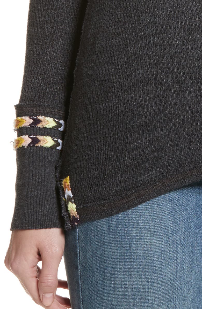 Free People Rainbow Thermal Tee, Alternate, color, 