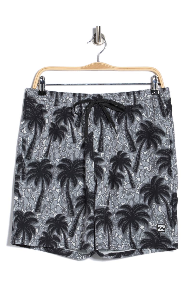 Radical Volley Swim Trunks, Alternate, color, BLACK