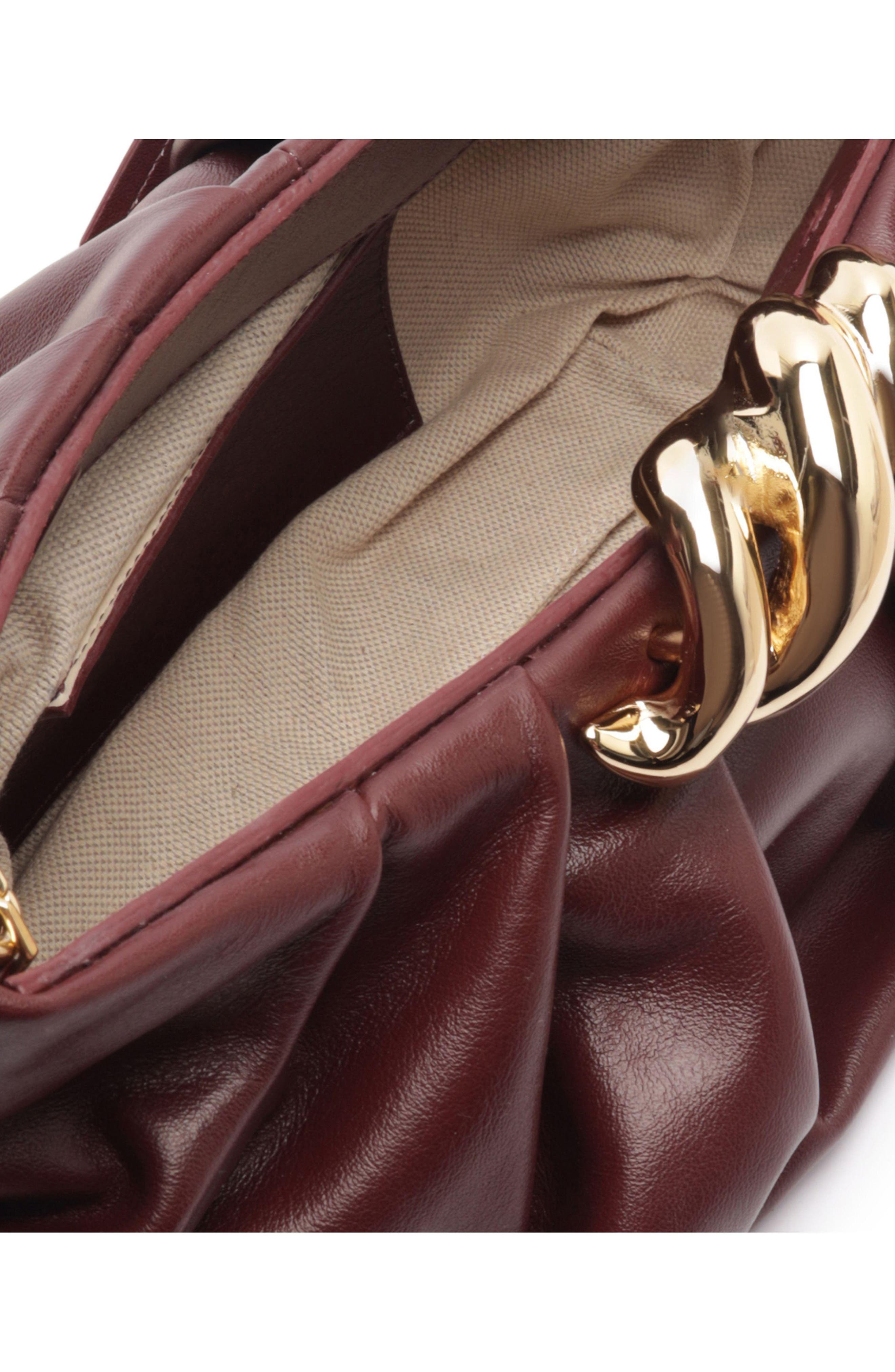 Caitlyn Medium Leather Pouch, Alternate, color, FRESH RUBY