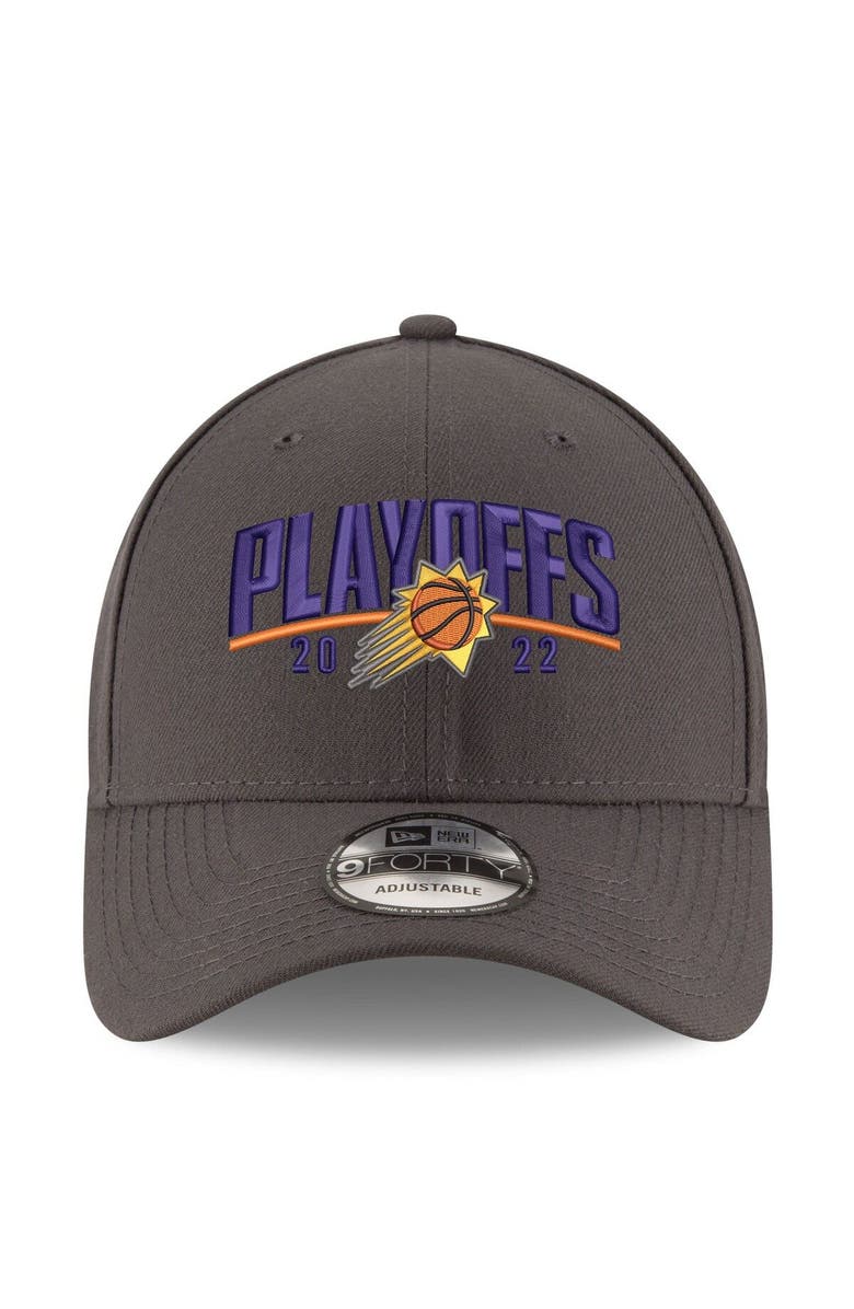 New Era Men's New Era Gray Phoenix Suns 2022 NBA Playoffs Arch 9FORTY Adjustable Hat, Alternate, color, 