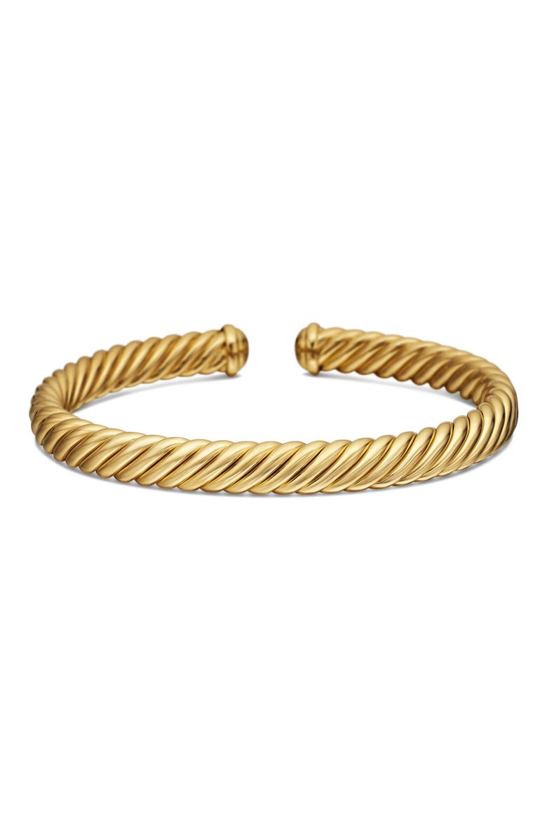 Modern Oval Cablespira® Bracelet in 18K Yellow Gold, 7mm, Alternate, color, 18K YELLOW GOLD
