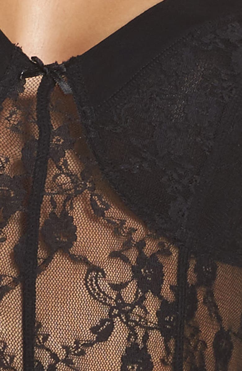 Free People Intimately FP Runaway Lace Thong Bodysuit, Alternate, color, 