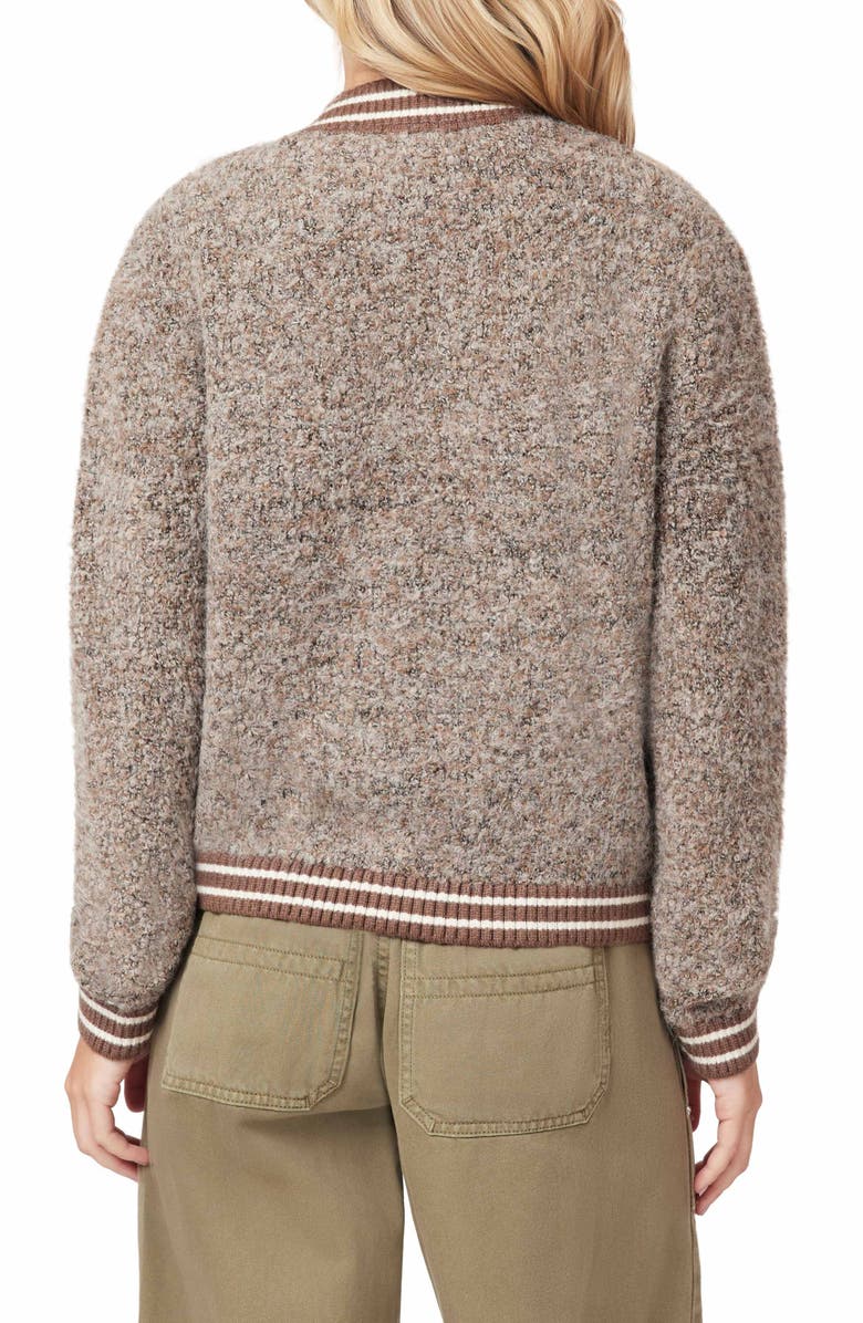 Scotch & Soda Bouclé Bomber Jacket, Alternate, color, Medium Brown
