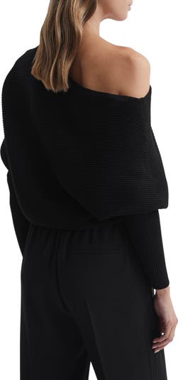Lorna Off the Shoulder Rib Sweater