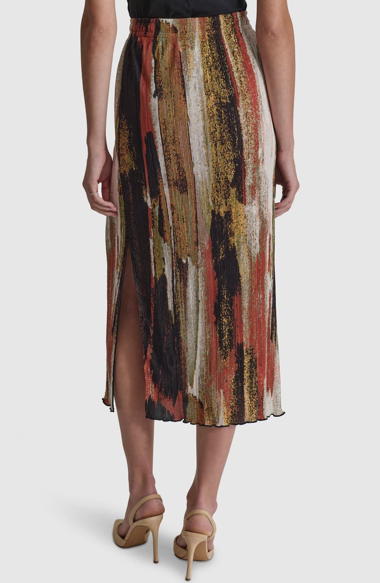 DKNY Print Plissé Skirt, Alternate, color, 