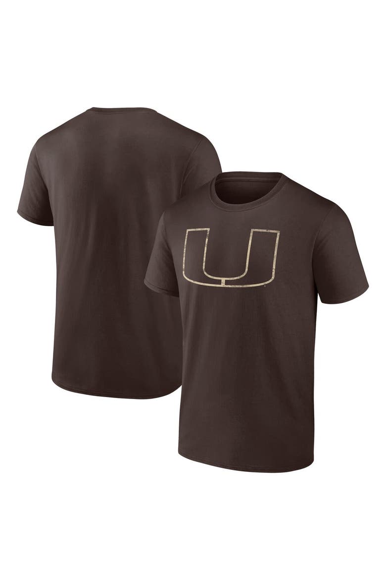 Men's Fanatics Brown Miami Hurricanes Express T-Shirt, Main, color, Brown
