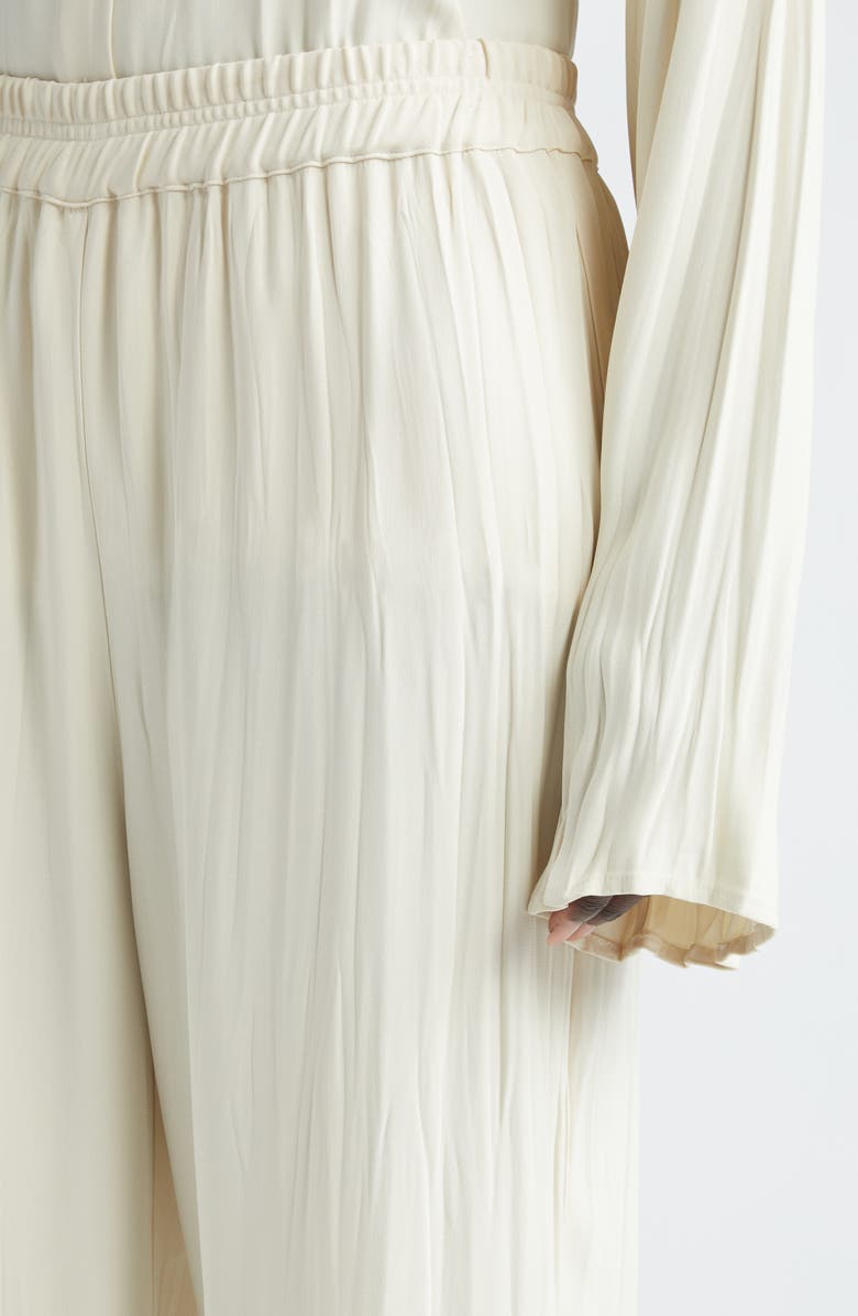 BITE Studios Maisie Plissé Pants, Alternate, color, Cream