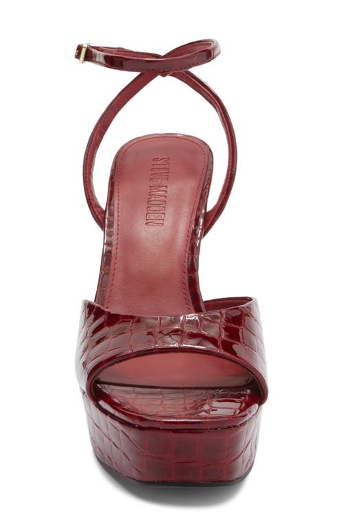 Steve Madden Assured Ankle Strap Platform Sandal In Multi