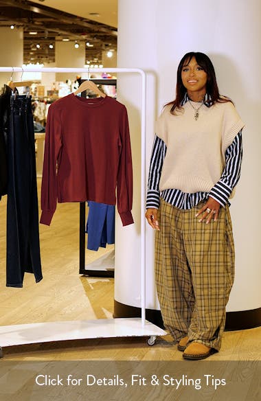 Caslon® Blouson Sleeve Top (Women) | Nordstrom