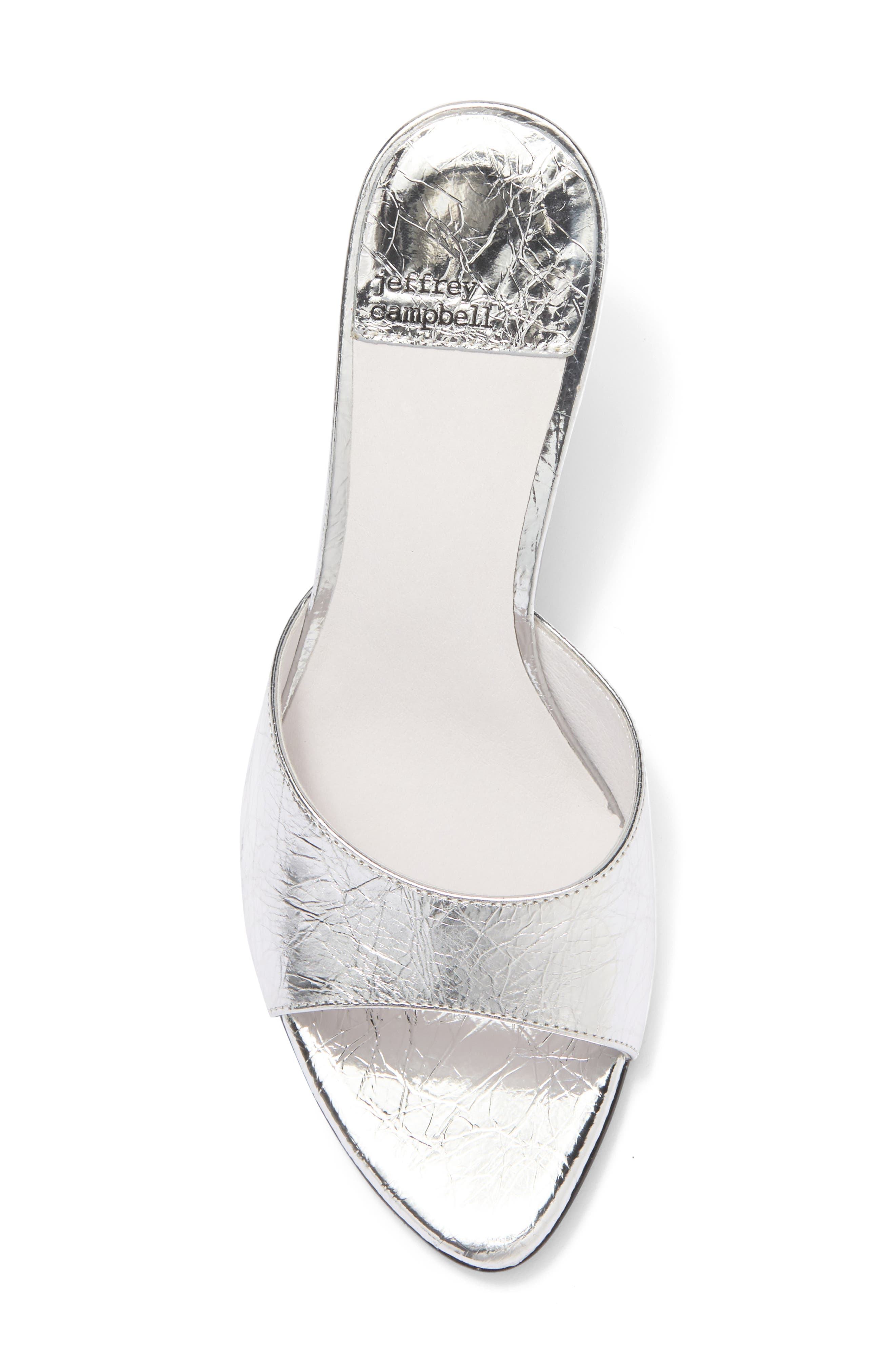 Jeffrey Campbell Agent Slide Sandal, Alternate, color, Silver Metallic
