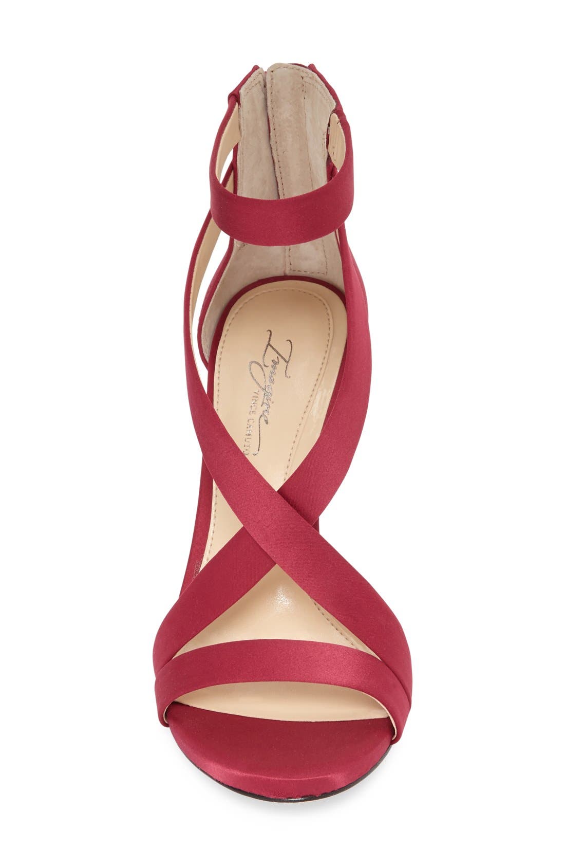 'Devin' Sandal, Alternate, color, DEEP BERRY