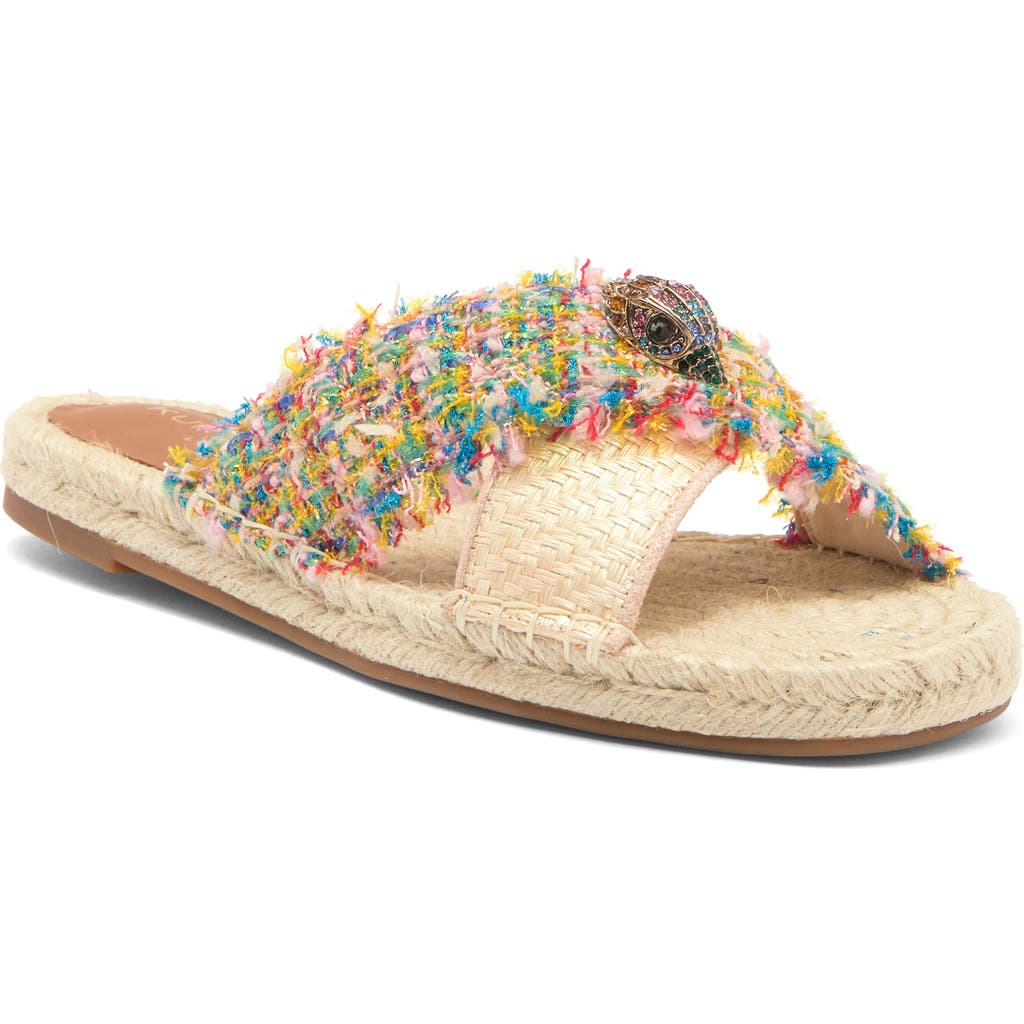 Kurt Geiger London Kensington Espadrille Slide Sandal In Beige