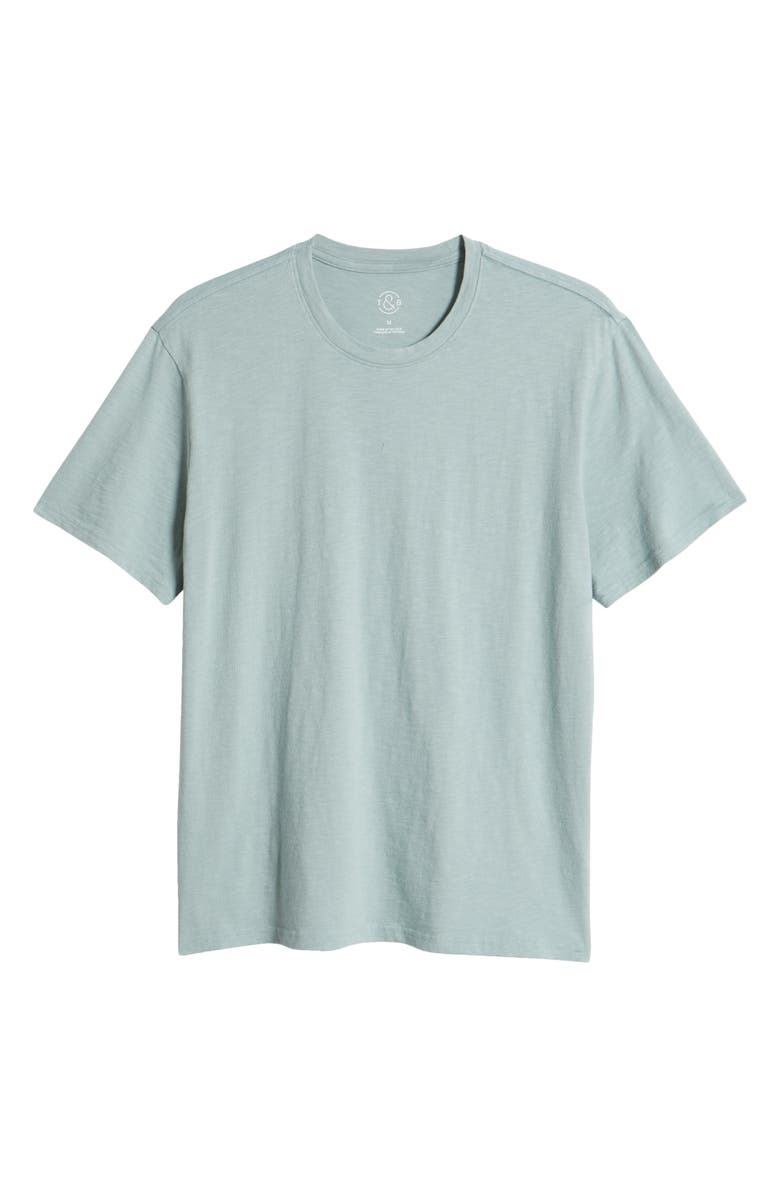 Treasure & Bond Lived In Slub Jersey Crewneck T-Shirt, Alternate, color, Grey Blue