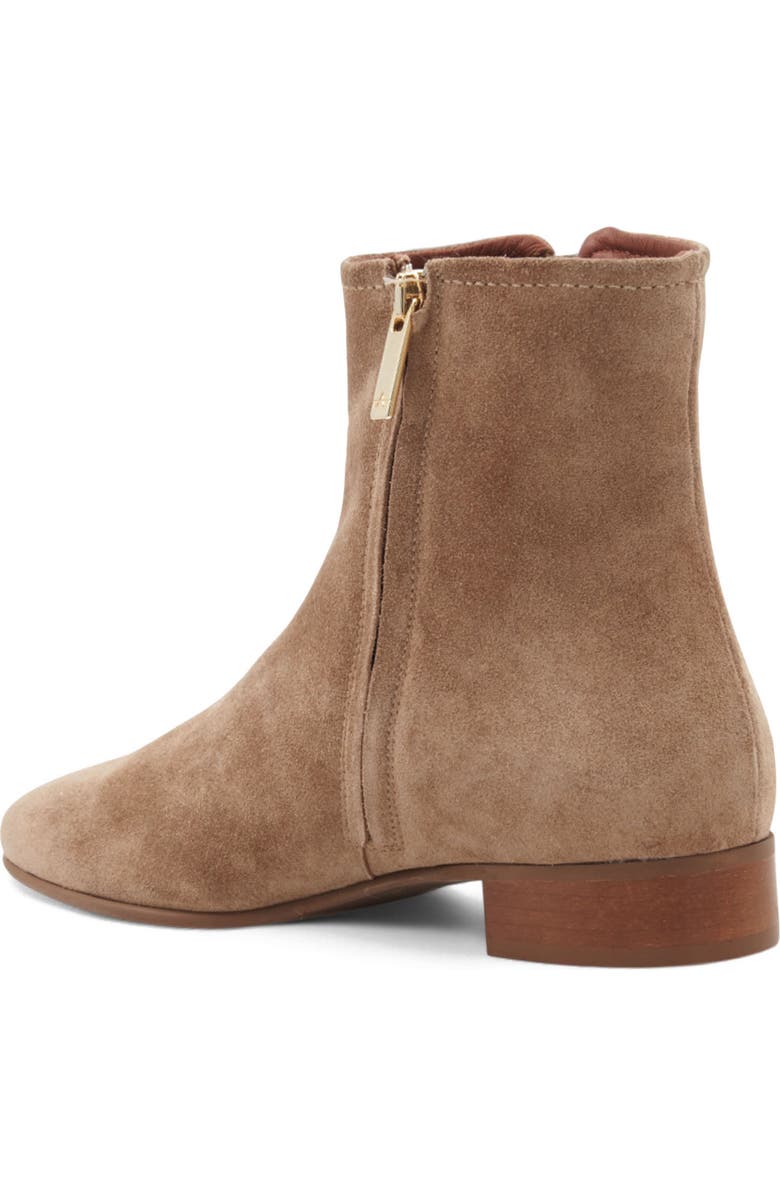 Aquatalia Sahara Weatherproof Bootie, Alternate, color, Champagne Suede