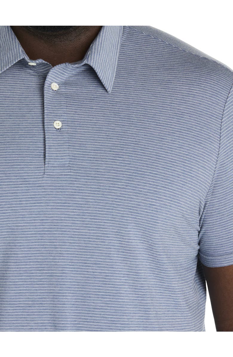 Faherty Big & Tall Movement Polo Shirt, Alternate, color, Azure Beach Stripe
