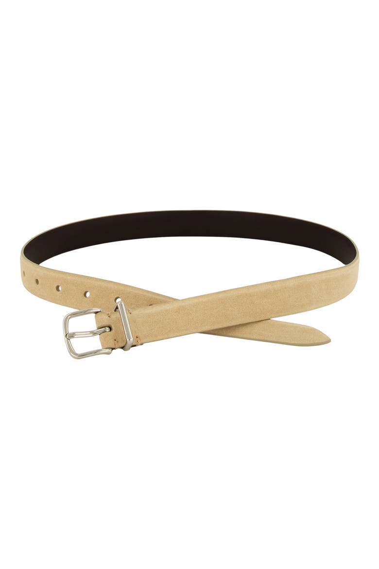 Kaia Suede Belt, Alternate, color, MAIZ