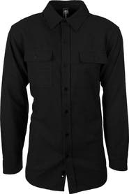 BURNSIDE Yarn Dye Flannel Button-Up Shirt