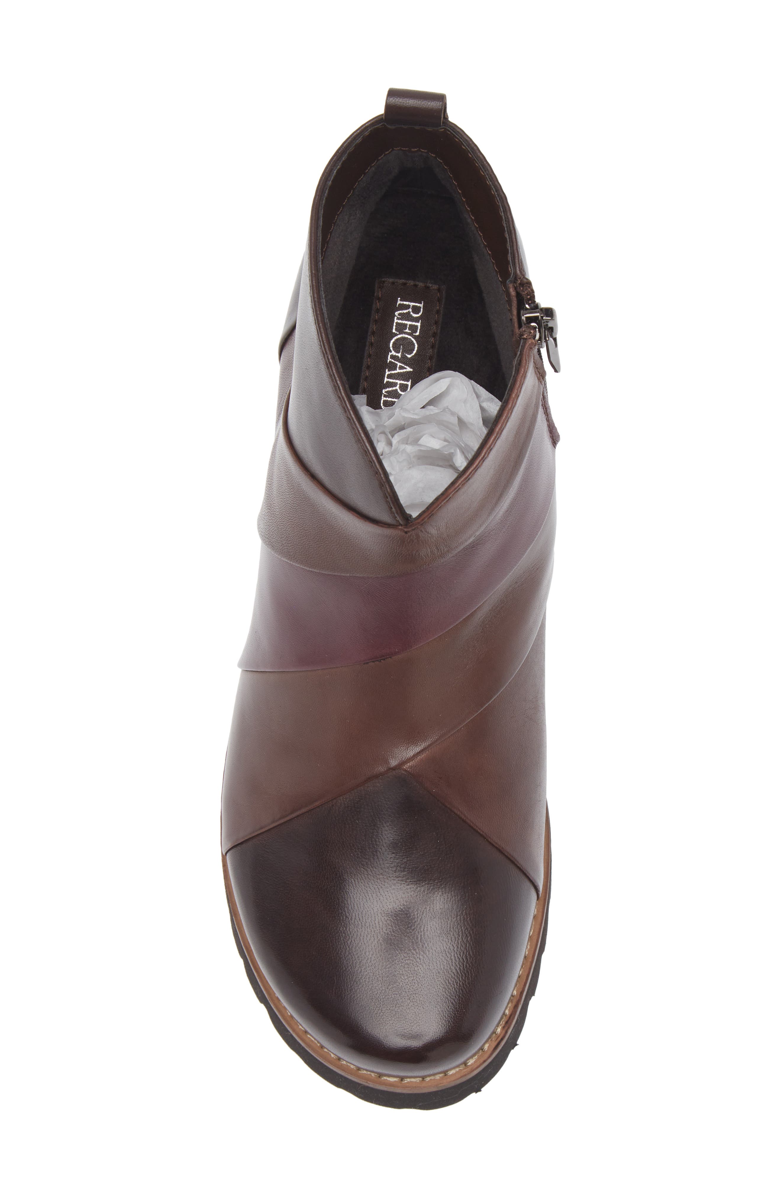 Layla Lug Sole Bootie, Alternate, color, BROWN/ ELEFANT/ VINO