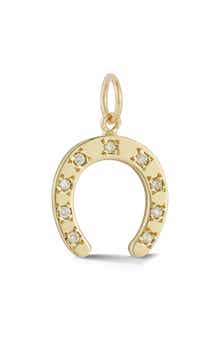 Ember Fine Jewelry 14k Gold Diamond Horseshoe Charm