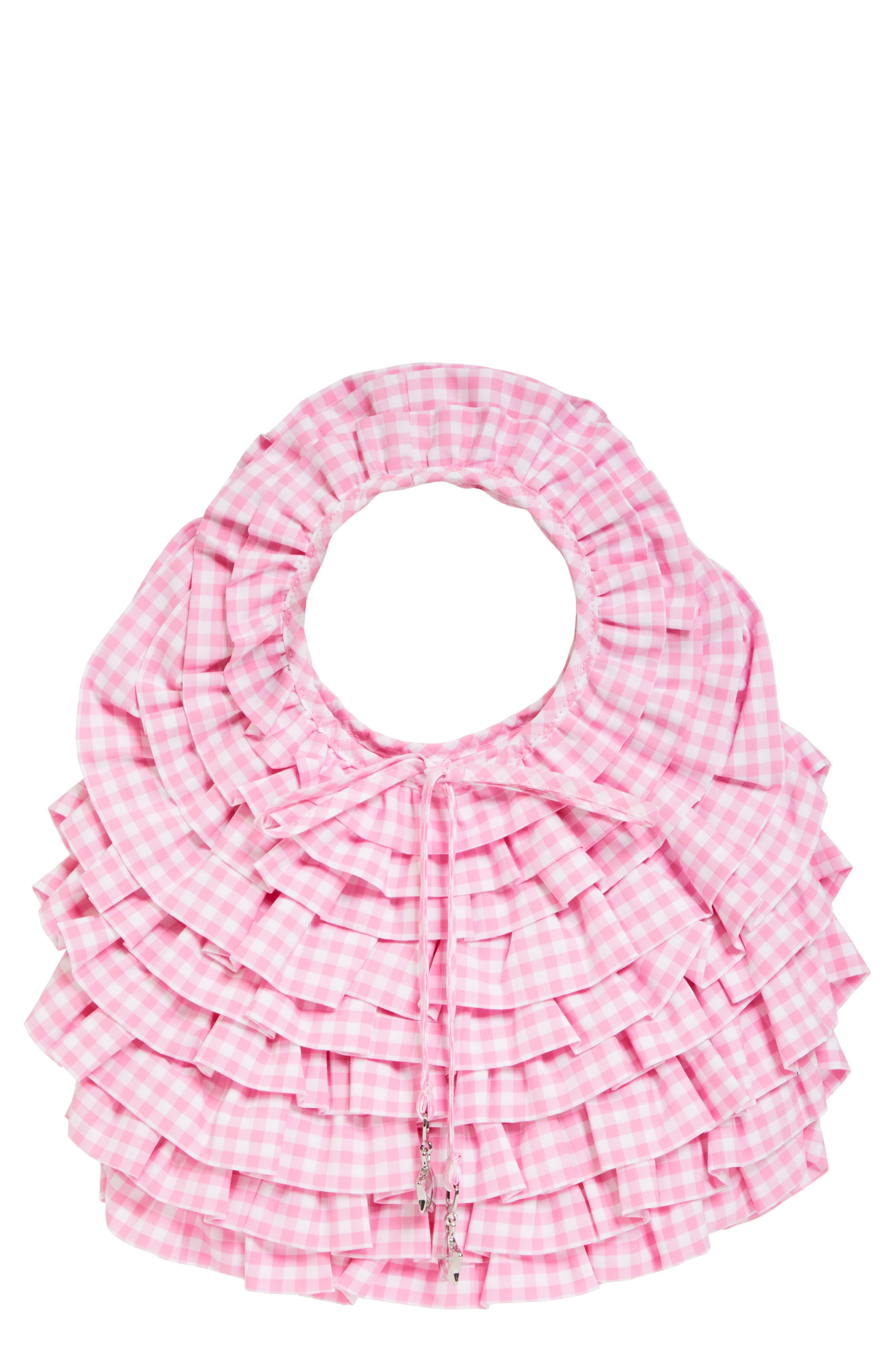 Sandy Liang Napa Gingham Handbag, Main, color, 