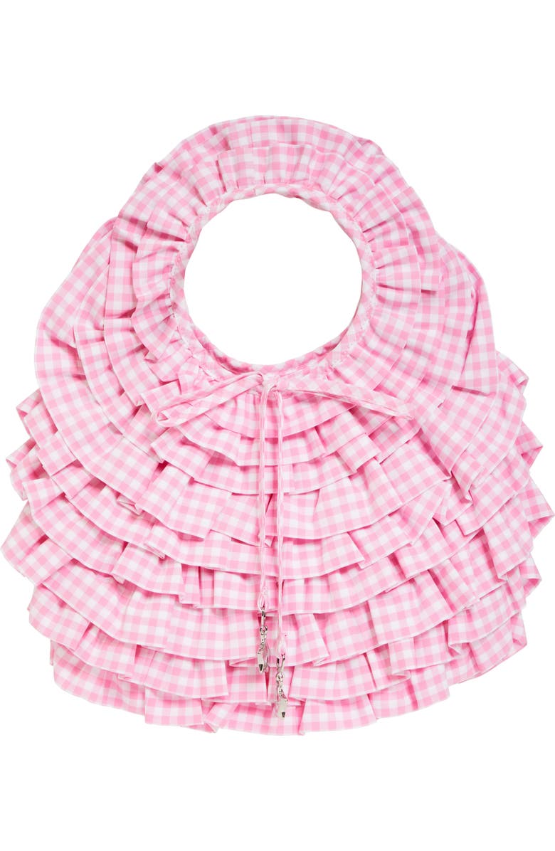 Sandy Liang Napa Gingham Handbag, Main, color,