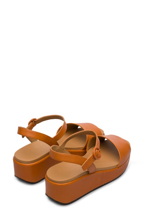 Camper Misia Platform Wedge Sandal In Brown