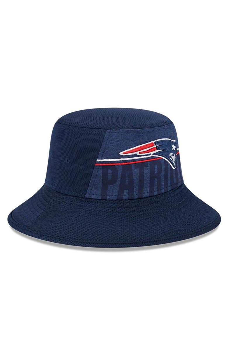 New Era Men's New Era  Navy New England Patriots 2023 NFL Training Camp Stretch Bucket Hat, Alternate, color, 