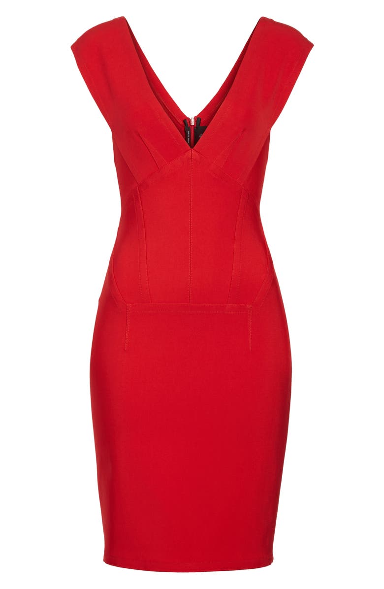 Yigal Azrouël Starlet Off the Shoulder V-Neck Dress, Alternate, color,