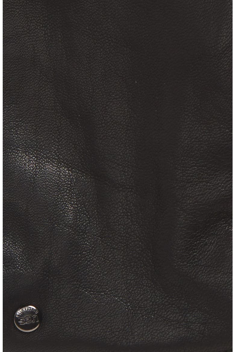 'Darin' Leather Tech Gloves, Alternate, color, BLACK
