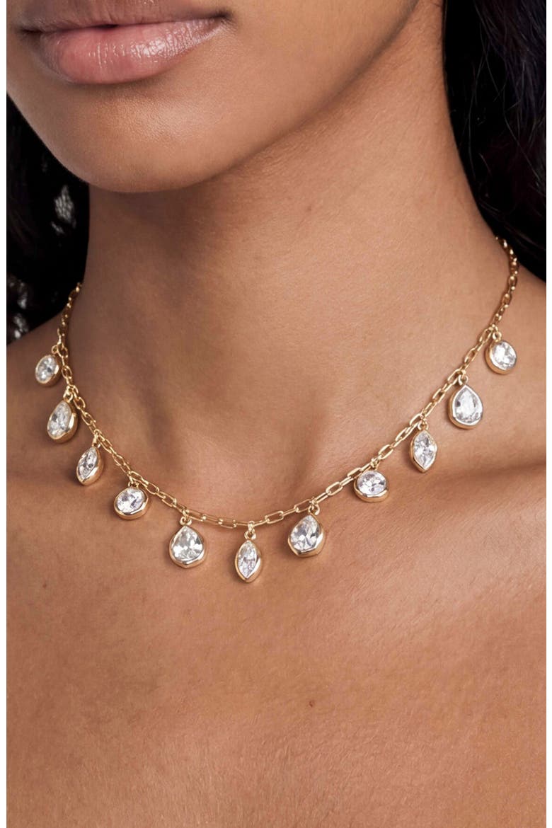 Molten Treasures Charm Necklace, Alternate, color, GOLD