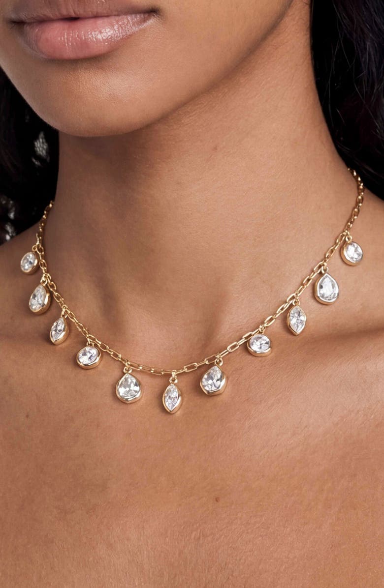 Ettika Molten Treasures Charm Necklace, Alternate, color, Gold