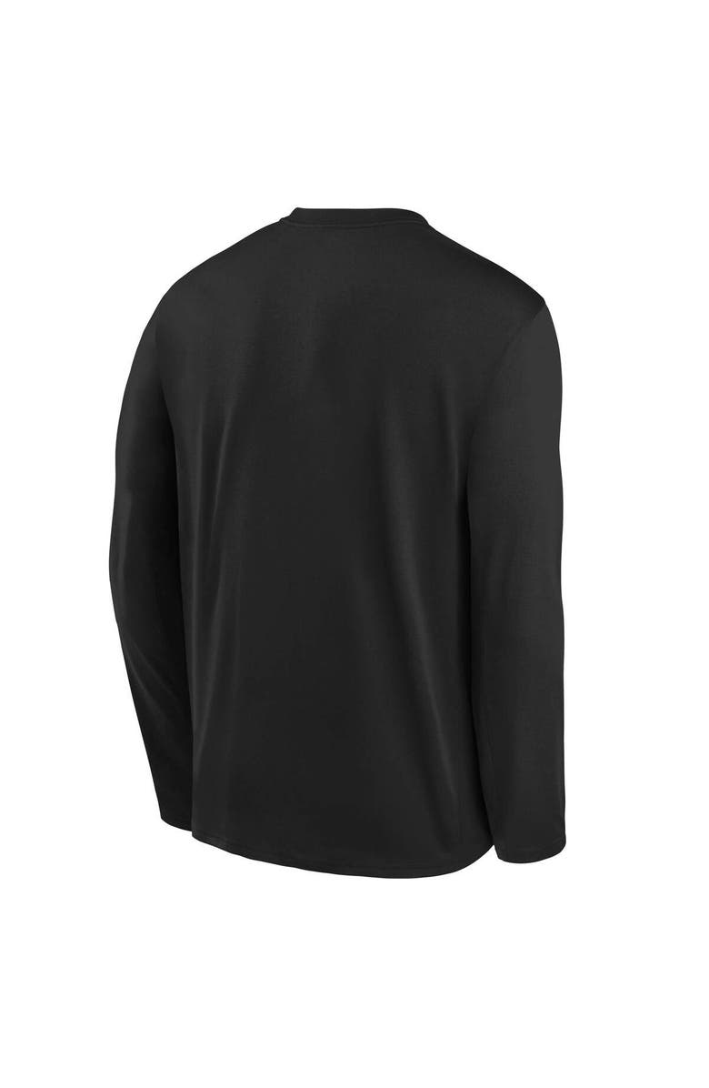 Nike Youth Nike   Black Cincinnati Bengals Primetime Legend Icon Long Sleeve Performance T-Shirt, Alternate, color, Black