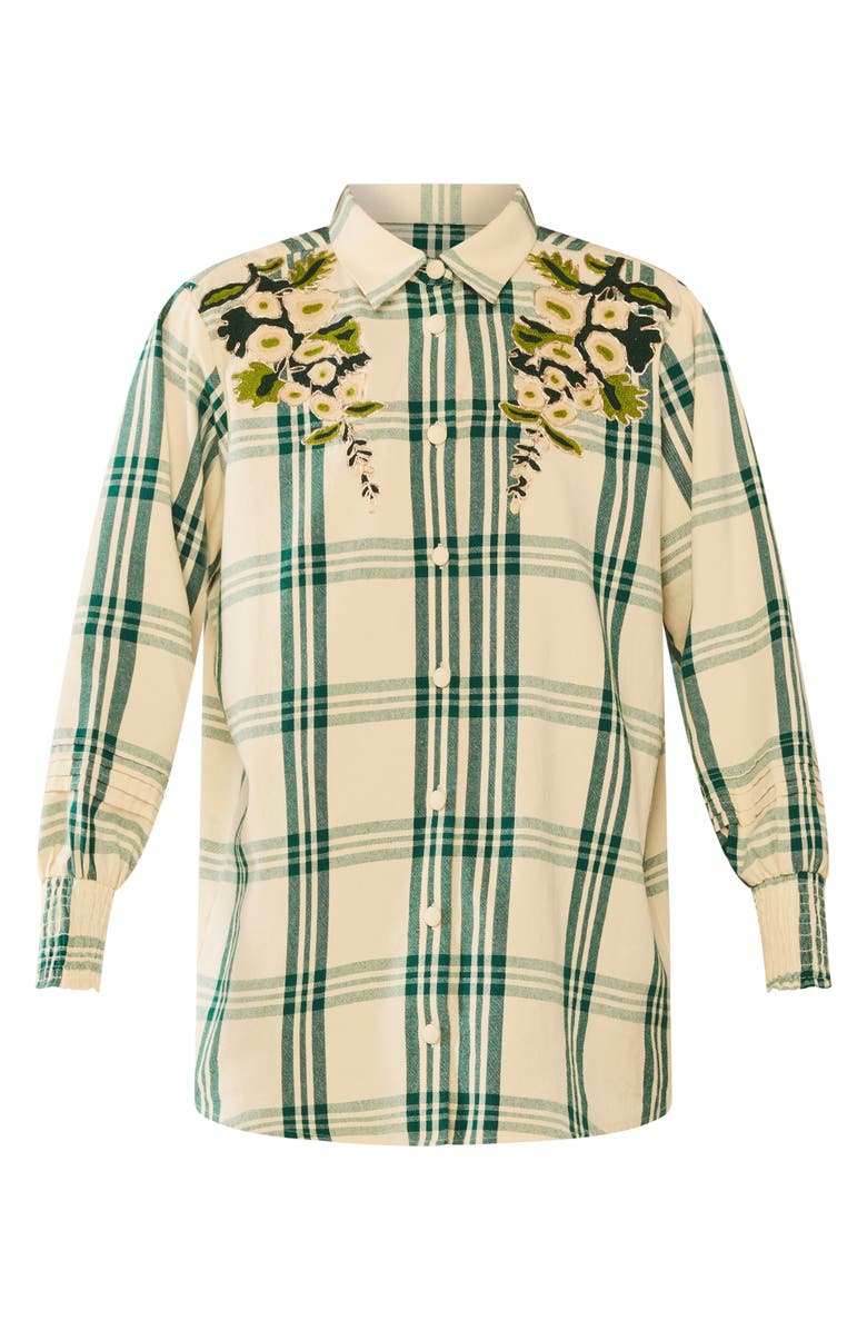 Eddy Butler Top x McKenzie Collaboration, Alternate, color, Green Plaid Larsen Floral
