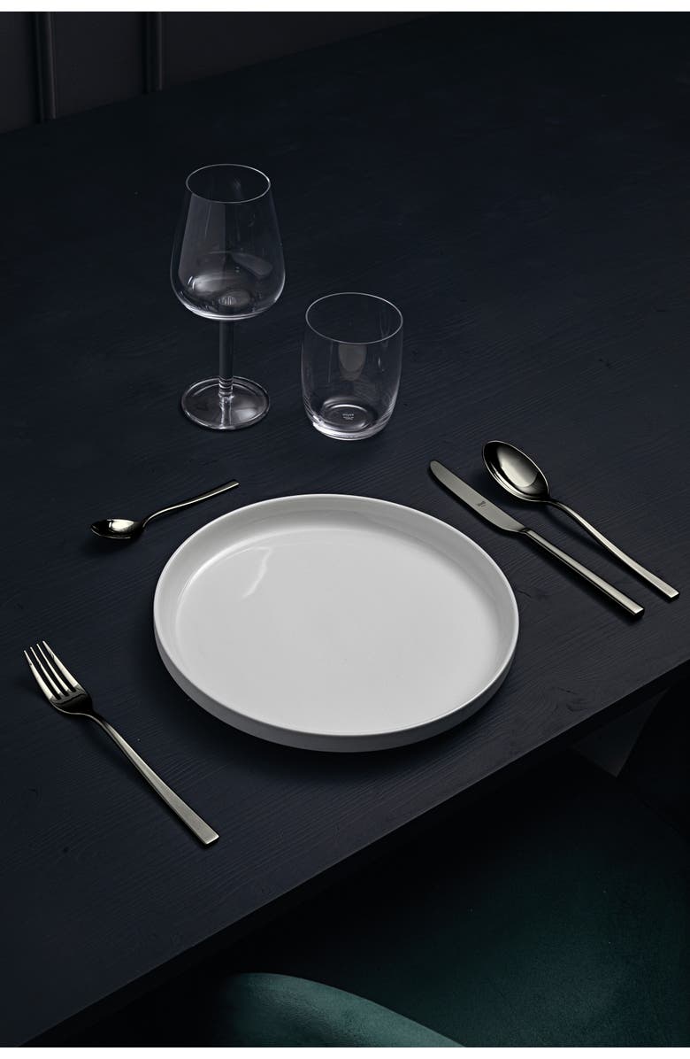 Mepra Atena Flatware Set - 5 Pieces, Alternate, color, Frozen Black Gold