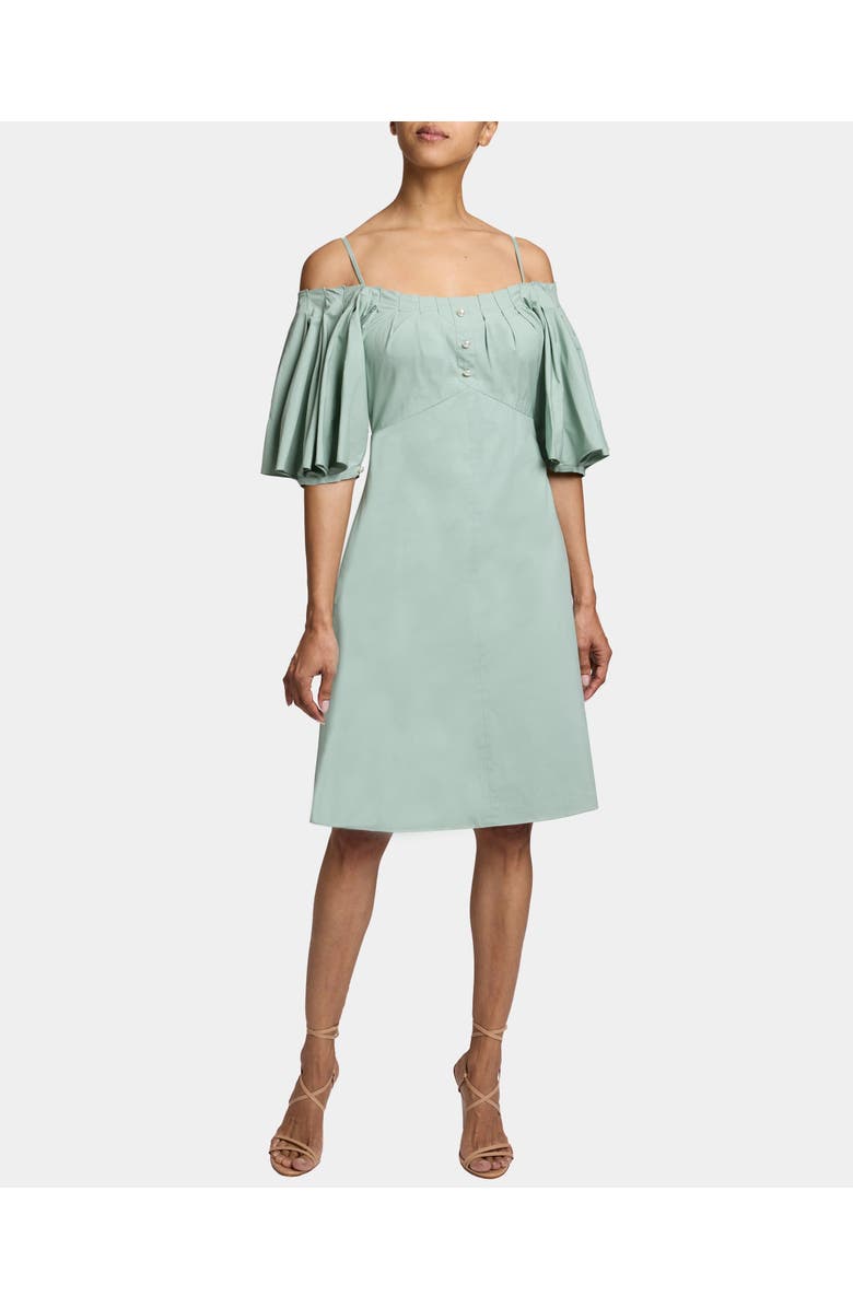 Santorelli Dylan A-Line Cotton Shift Dress, Main, color, Ocean Mist