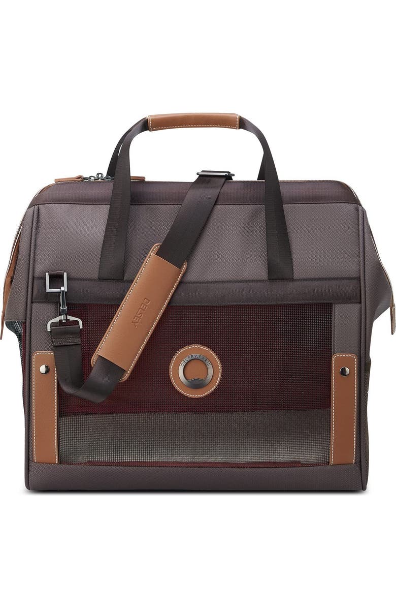 Delsey Paris Chatelet Air 2.0 Soft Sided Pet Carrier, Main, color, Chocolate Brown