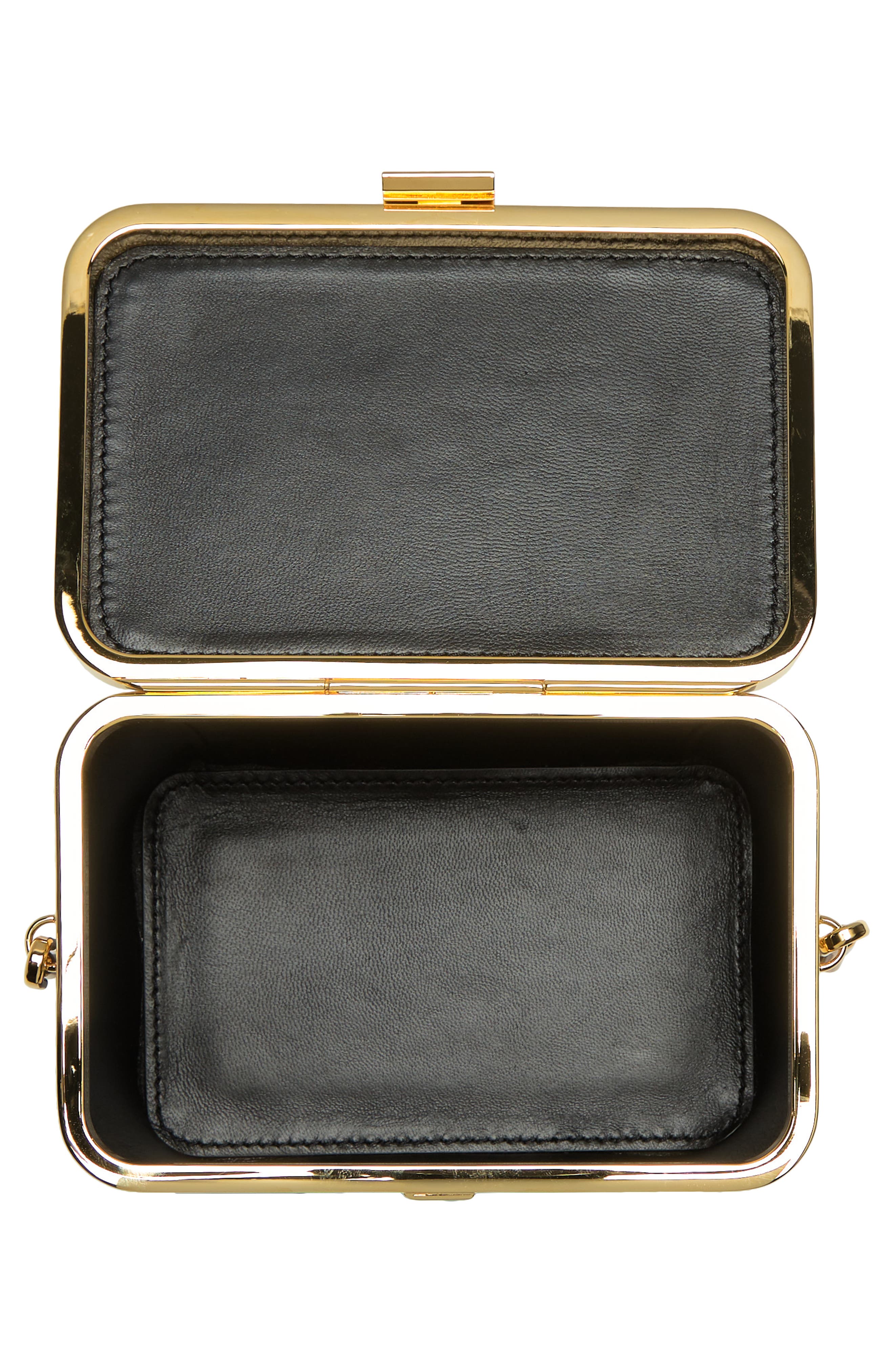 Khaite Eloise Leather Minaudière, Alternate, color, 